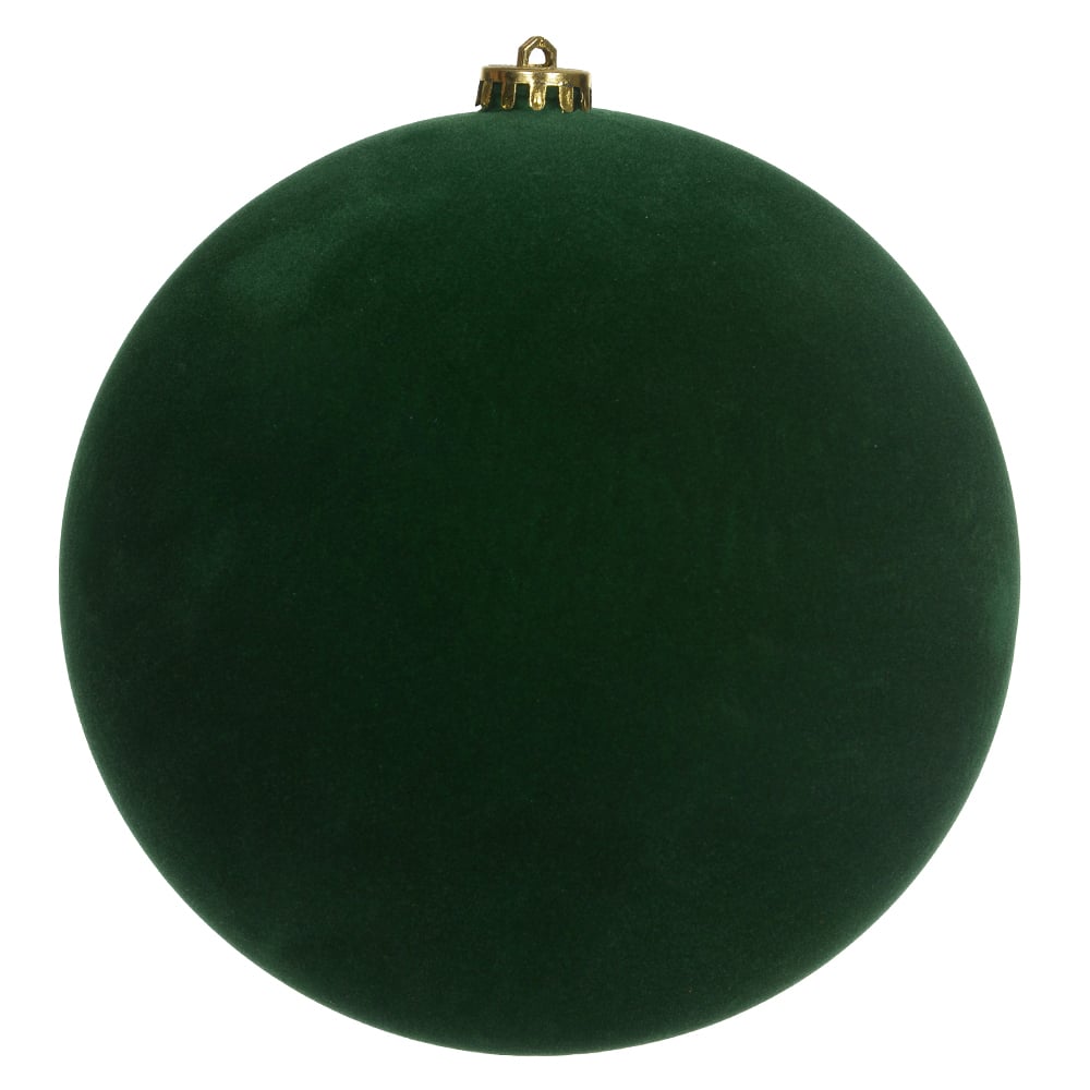BOLAS DECORADAS AVELUDADA C/1 UND (VERDE ESCURO) 20D