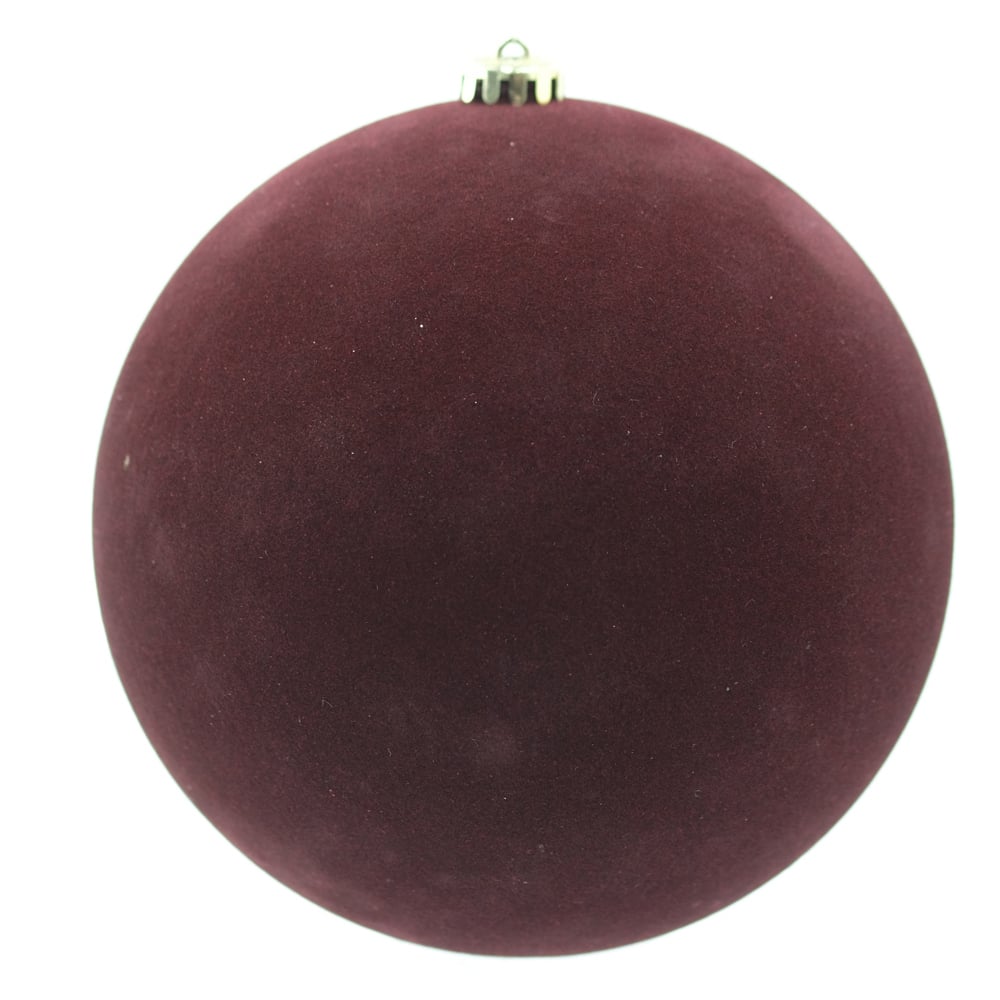 BOLAS DECORADAS AVELUDADA C/1 UND (VERMELHO ESCURO) 20D
