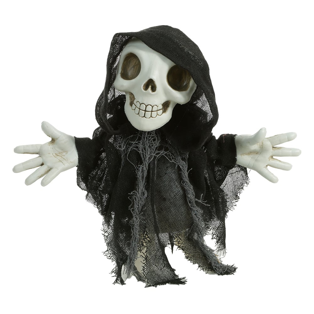 BONECO ANIMATRONIC CAVEIRA DYLAN (PRETO) 40X12X33cm