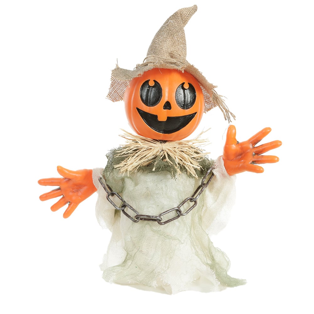 BONECO ANIMATRONIC ABOBORA JAMES (LARANJA) 40X12X40cm
