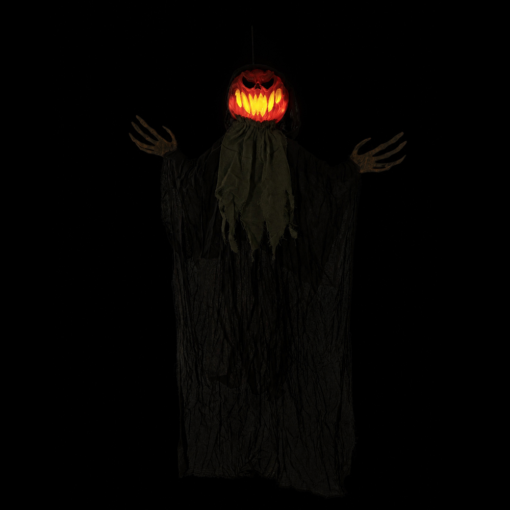 BONECO ANIMATRONIC ABOBORA MICHAEL (PRETO LARANJA) 95X10cmX1,2m