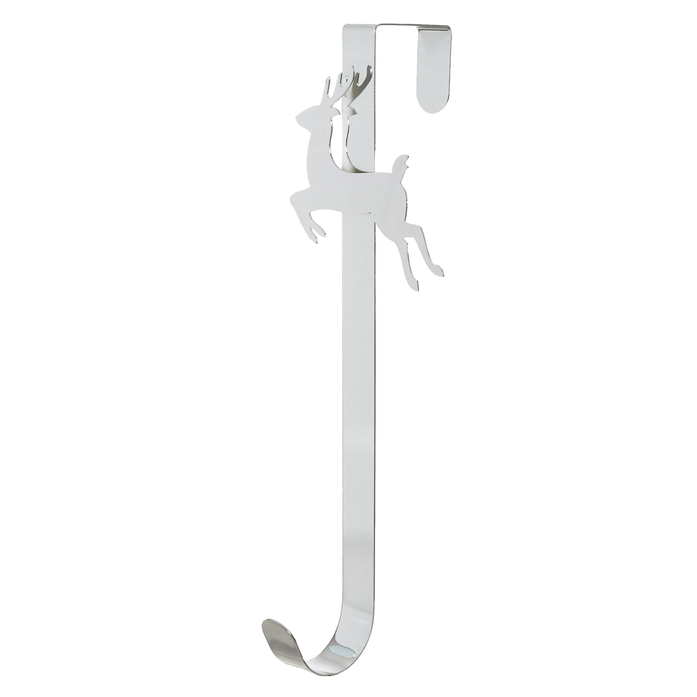 NATAL SUPORTE. GUIRLANDA RENA. C/METAL (PRATA) 35X10cm