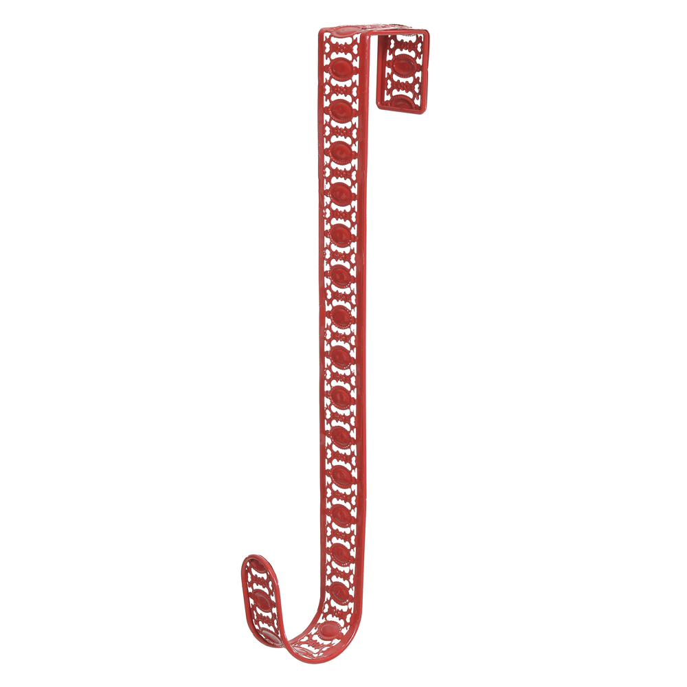 NATAL SUPORTE. GUIRLANDA VAZADO C/METAL (VERMELHO) 38X10cm