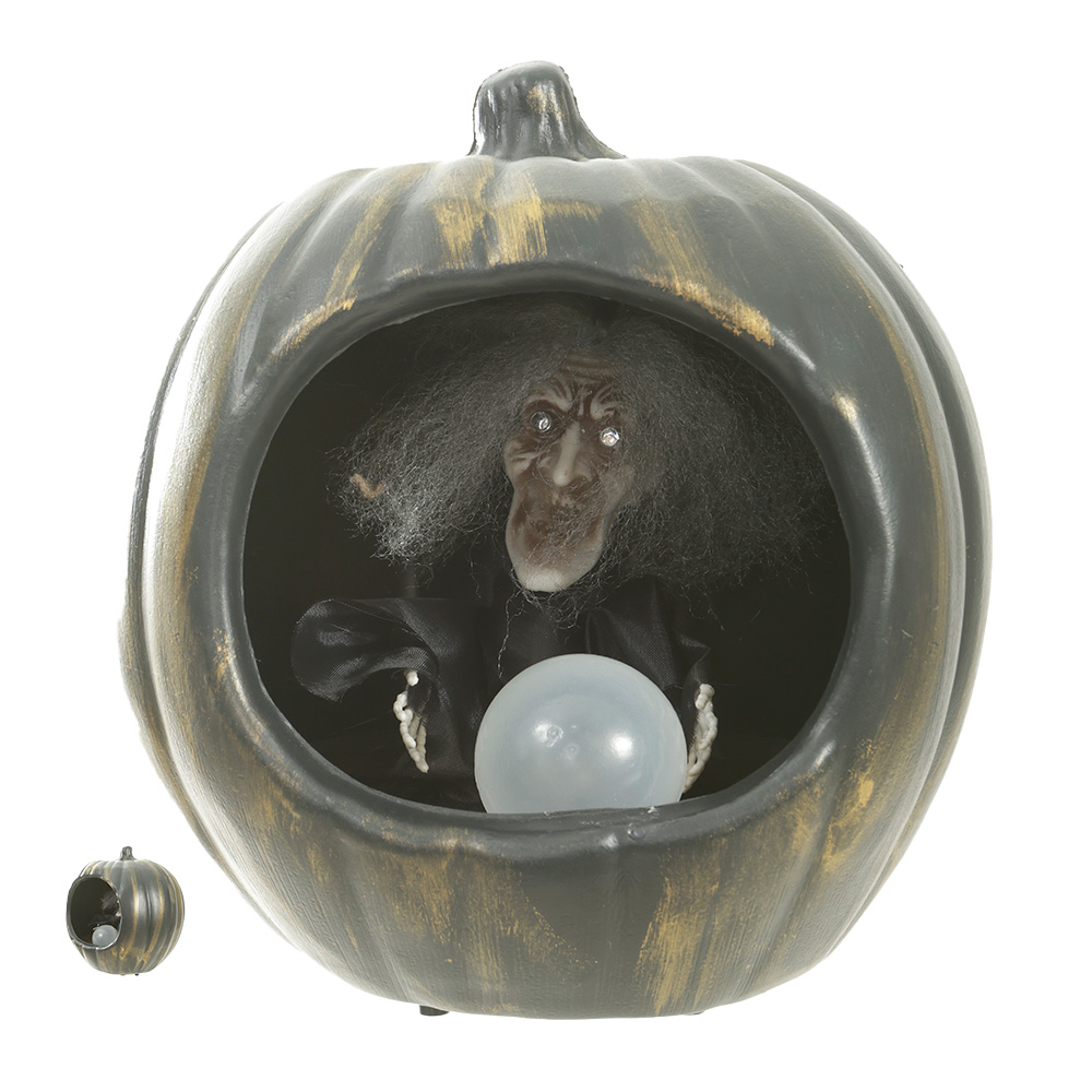 DECORATIVO ABOBORA (PRETO) 22X19X23cm