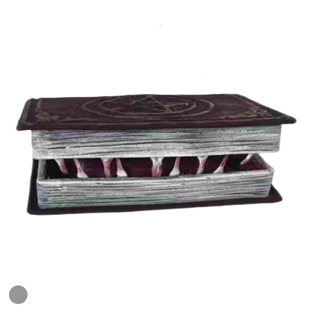 DECORATIVO LIVRO MONSTRO (MARROM) 14,5X12X6cm