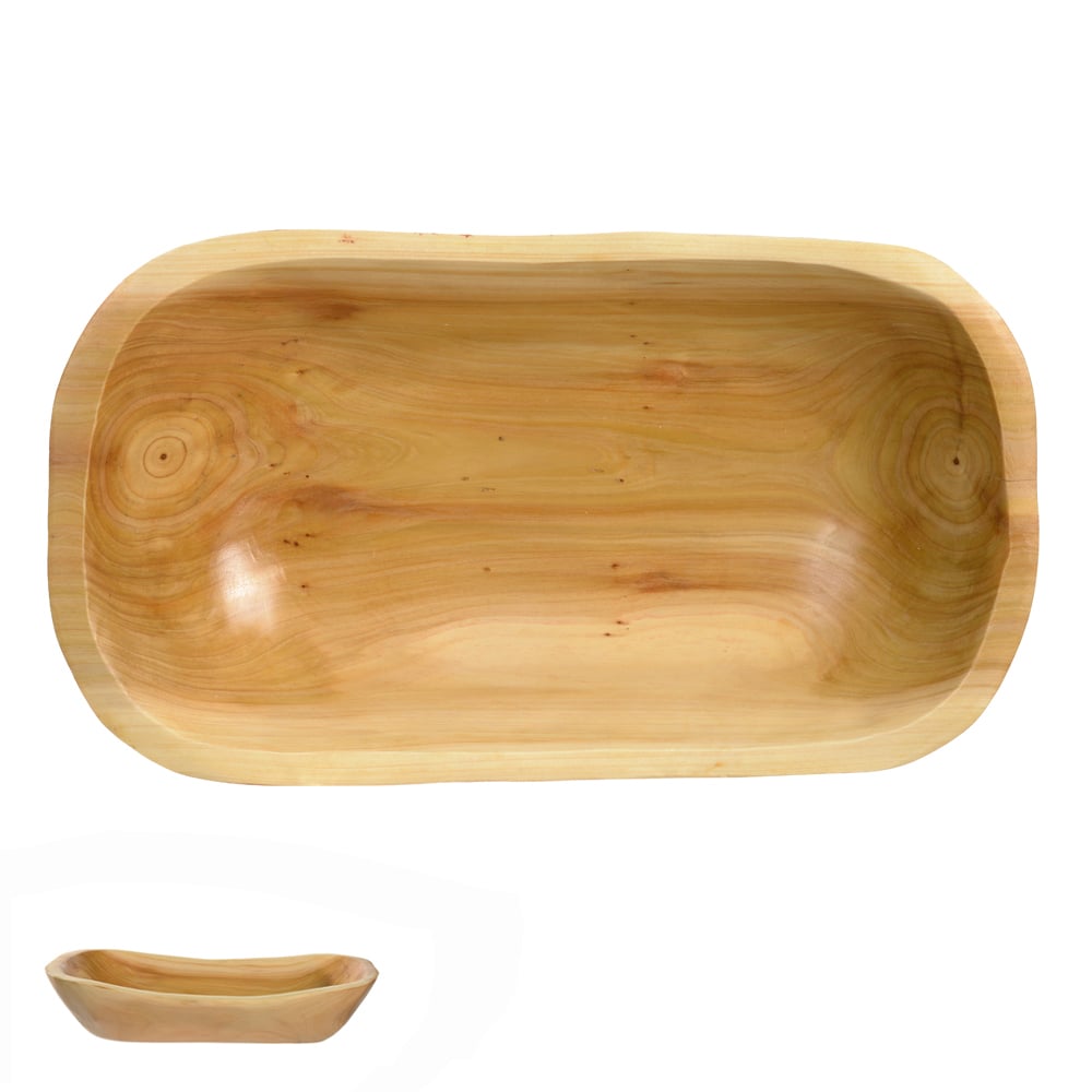 CENTRO DE MESA MADEIRA 10X25X46cm (BEGE)
