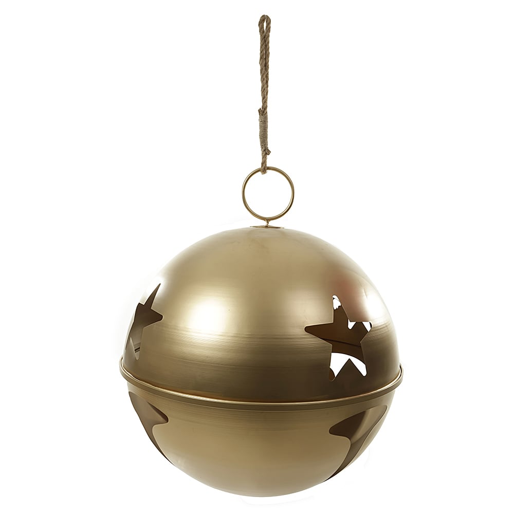 NATAL  GUIZO DECORATIVO METAL 1,23X1,02X1,02m (DOURADO)