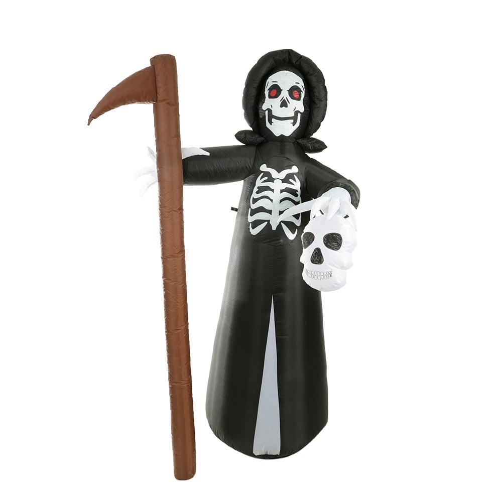 INFLAVEL CAVEIRA ETHAN HALLOWEEN C/LED BIVOLT (PRETO) 2,4m
