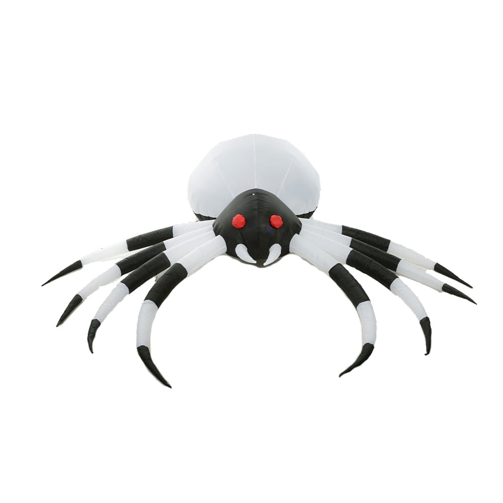 INFLAVEL ARANHA HANNA HALLOWEEN C/LED BIVOLT (BRANCO) 2,4m