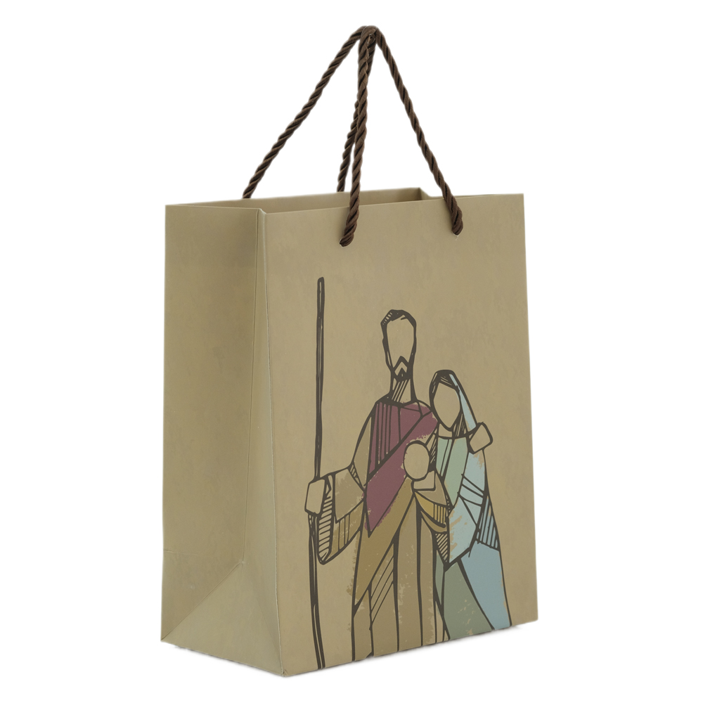 SACOLA DE PAPEL SINO DE BELEM (BEGE) 23X10X18cm