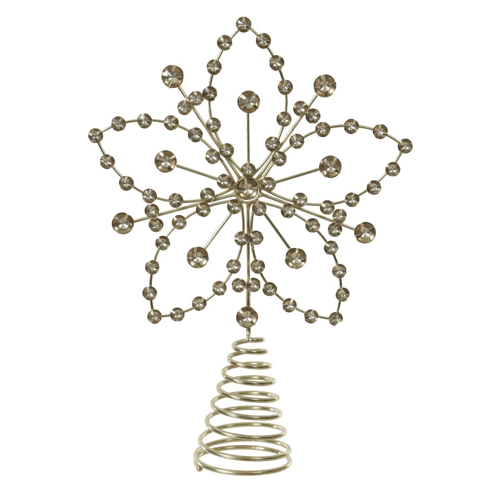 PONTEIRA DE ARVORE ESTRELA NATAL (DOURADO) 27X19cm