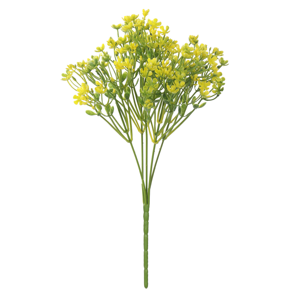 F.FLOR MINI PLASTICO X13 (AMARELO) 35cm