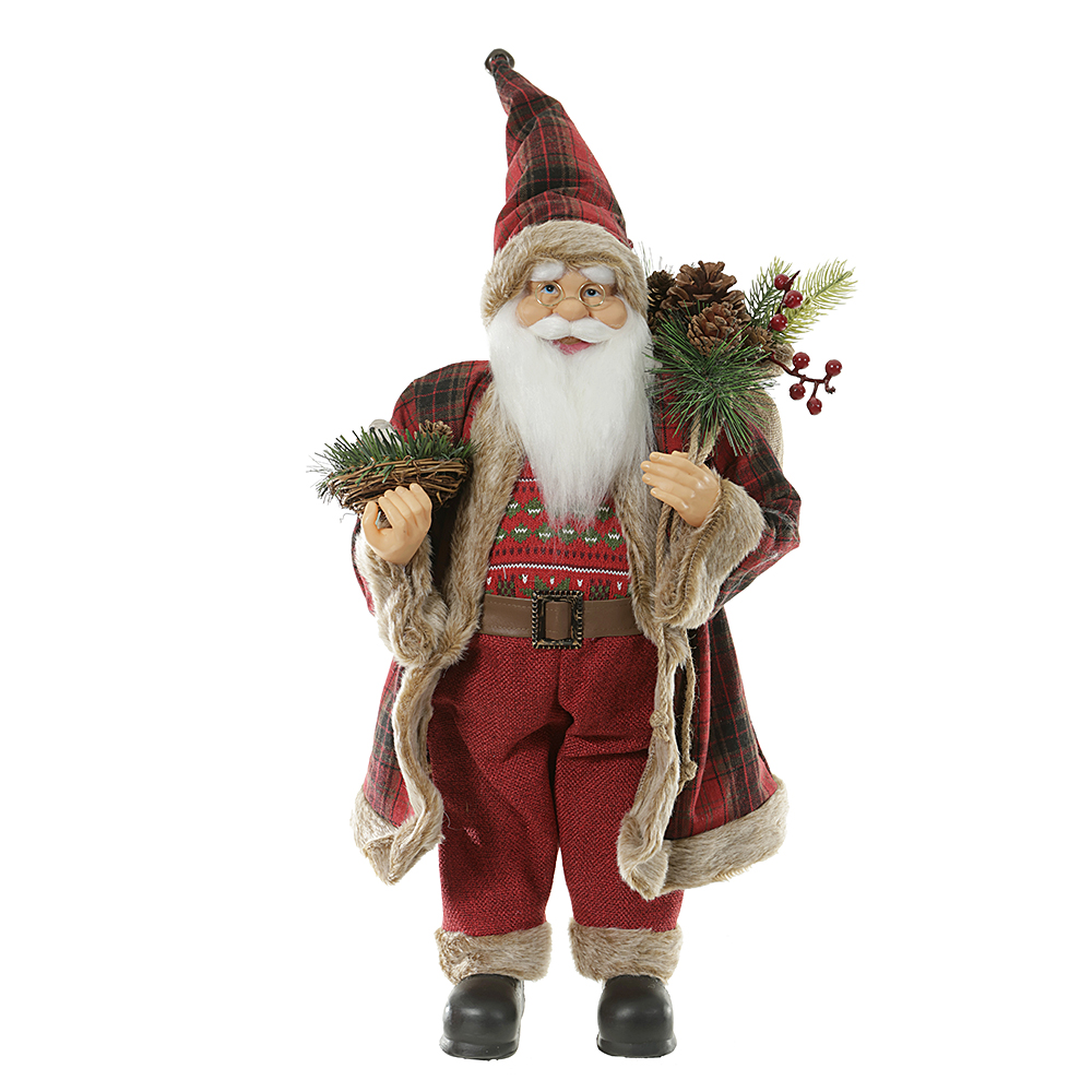 PAPAI NOEL NATAL EM PE (VERMELHO BEGE) 60cm