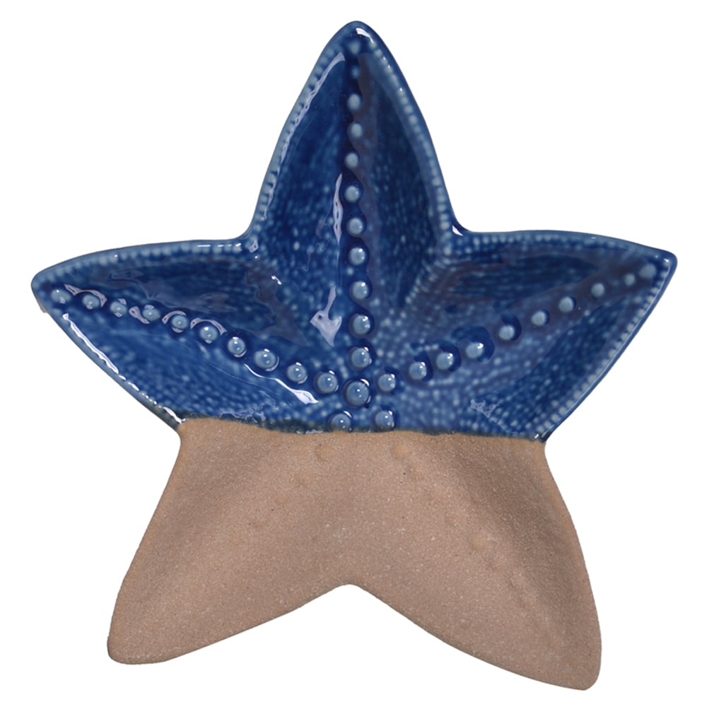 ESTRELA DECORATIVA PAREDE (BEGE AZUL) 3,5X18,5X19cm