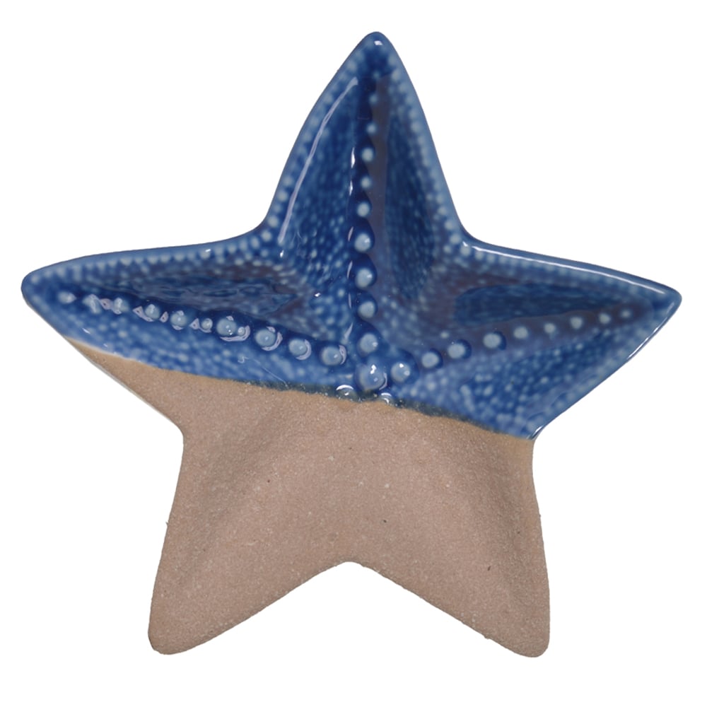 ESTRELA DECORATIVA PAREDE (BEGE BLUE) 3,2X14,8X14,8cm