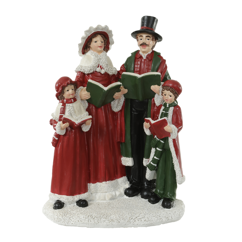 RESINA NATAL CORAL (VERMELHO VERDE) 19X14,5cm