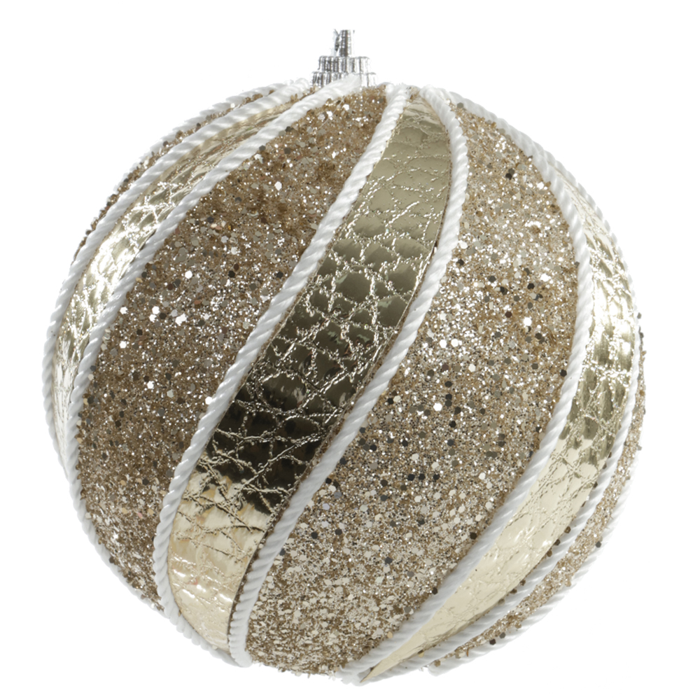 BOLAS DECORADAS NATAL C/2 UND PVC (DOURADO) 10D