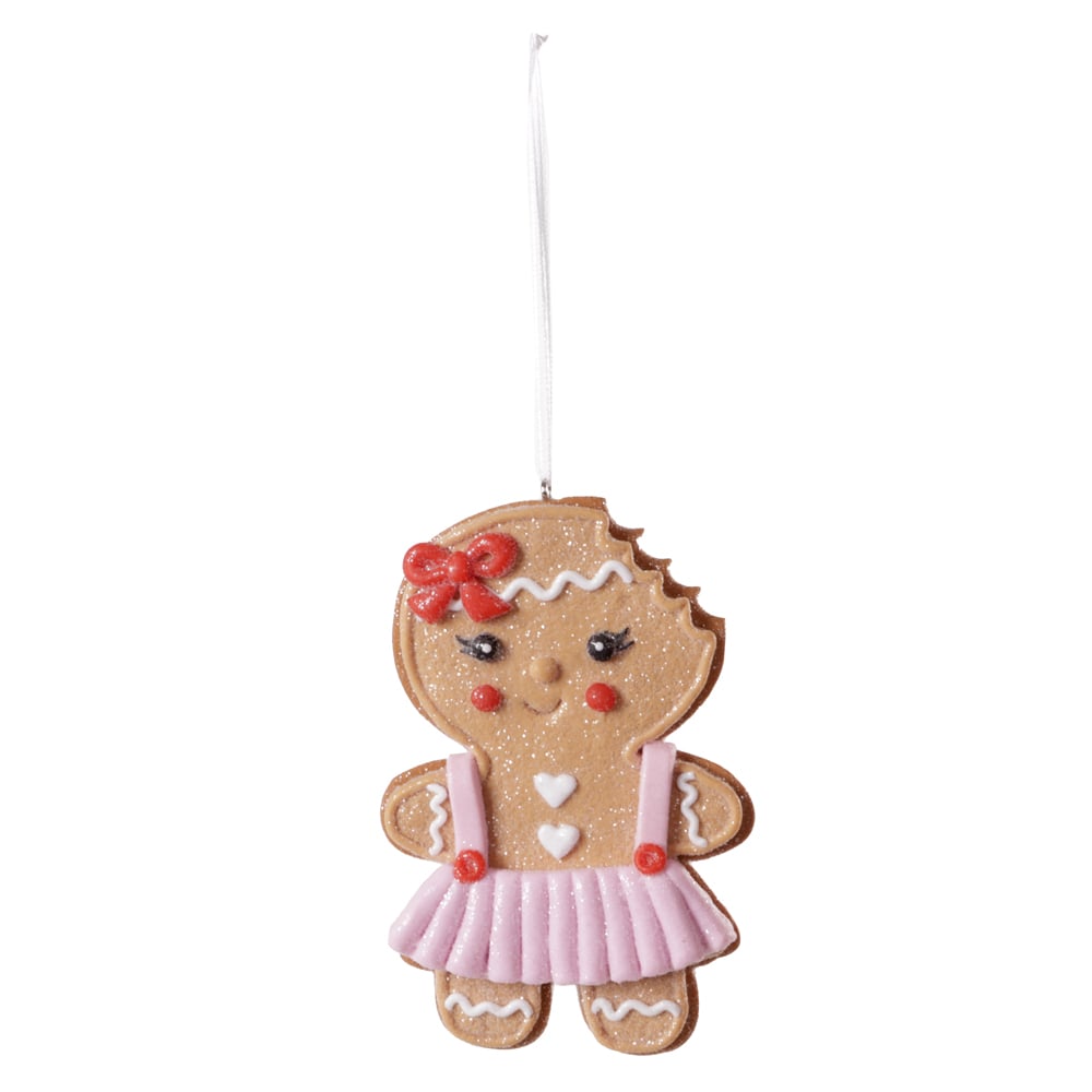 ENFEITE BONECA GINGERBREAD NATAL (COLORIDO) 7,2X1,7X10,5cm