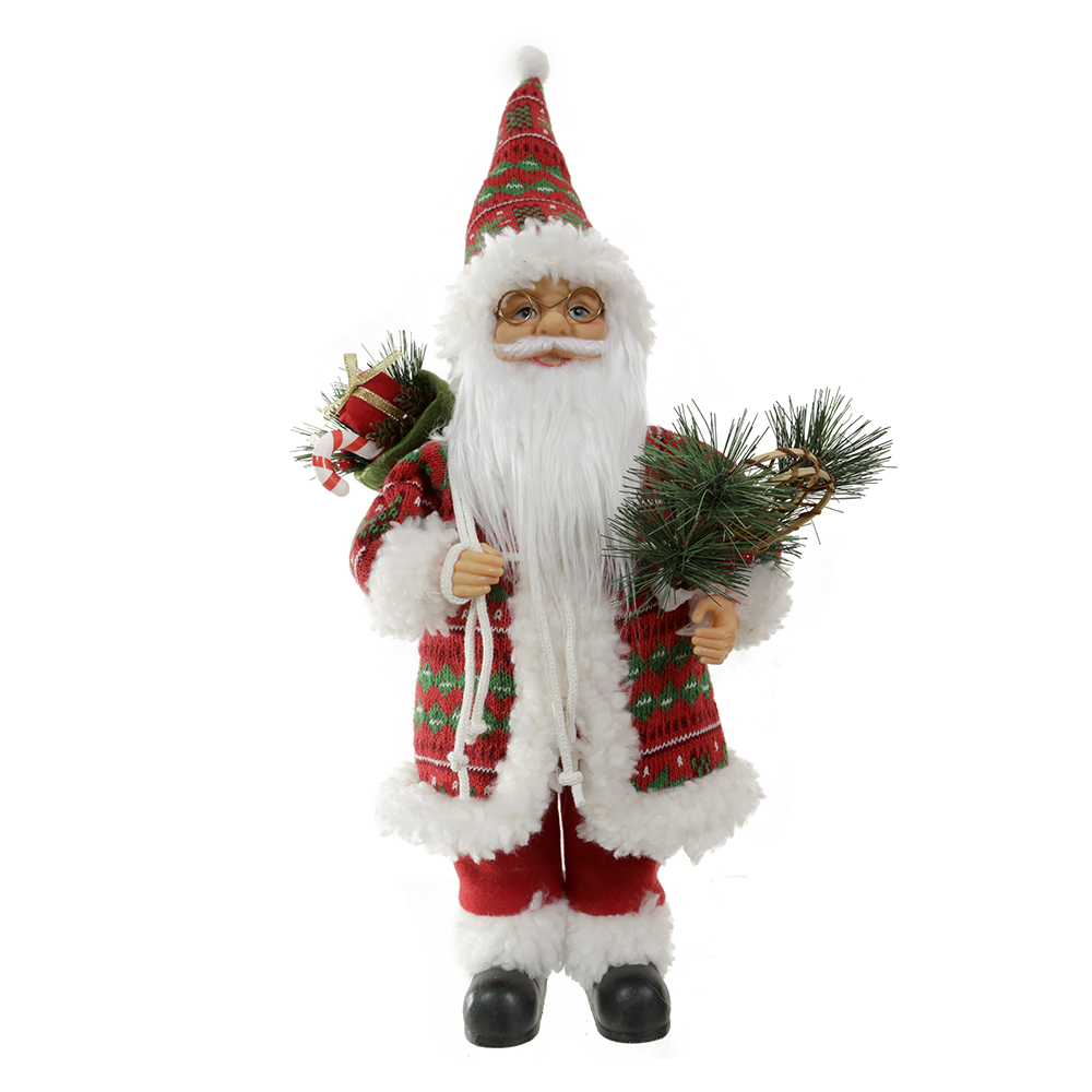 PAPAI NOEL NATAL EM PE (VERMELHO) 45cm