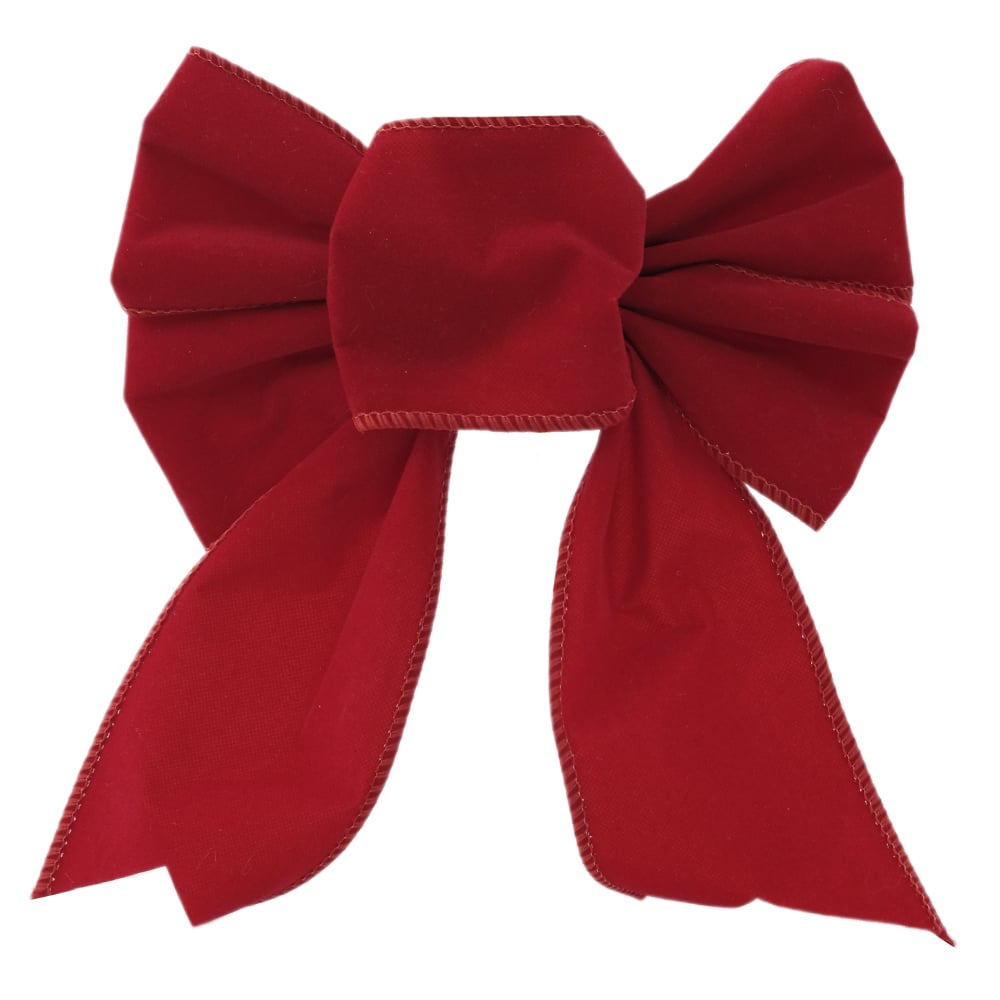 ENFEITE NATAL LACO (VERMELHO) 20X15cm