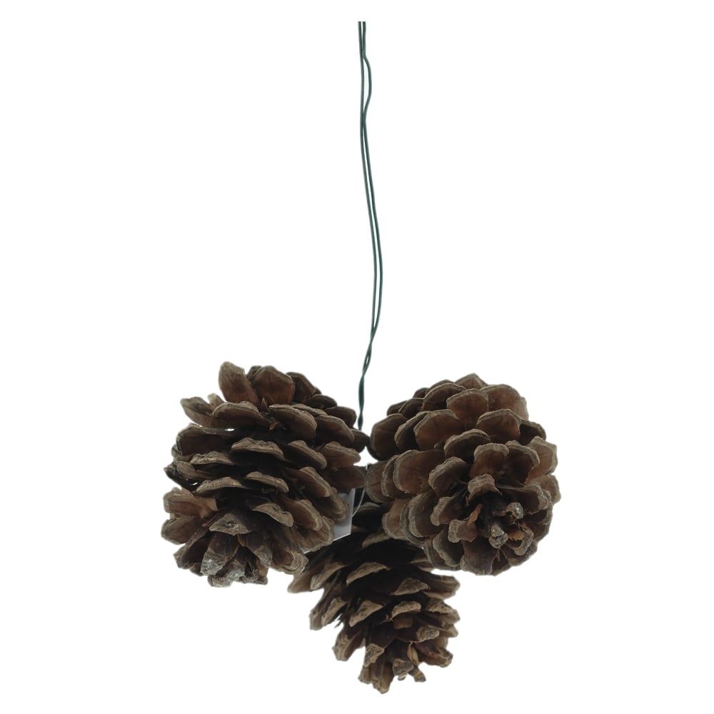 ENFEITE NATAL PINHA (MARROM) 19cm