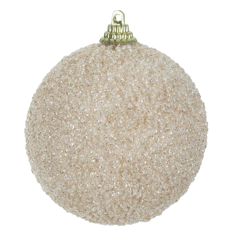BOLA DECORADA NATAL (PEROLA) 8cm