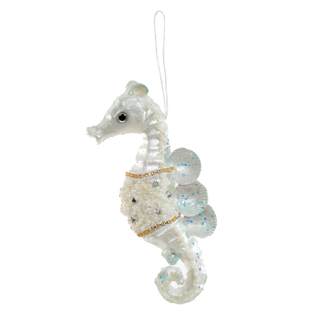 ENFEITE NATAL CAVALO MARINHO (COLORIDO) 31cm