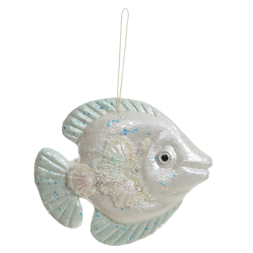 ENFEITE NATAL PEIXE (COLORIDO) 20X20X7cm