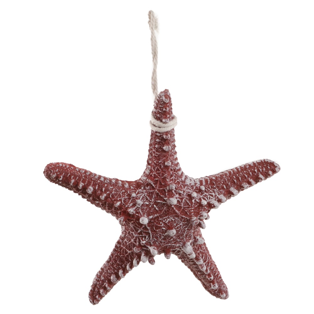 ENFEITE NATAL ESTRELA PENDURAR (VERMELHO) 16cm
