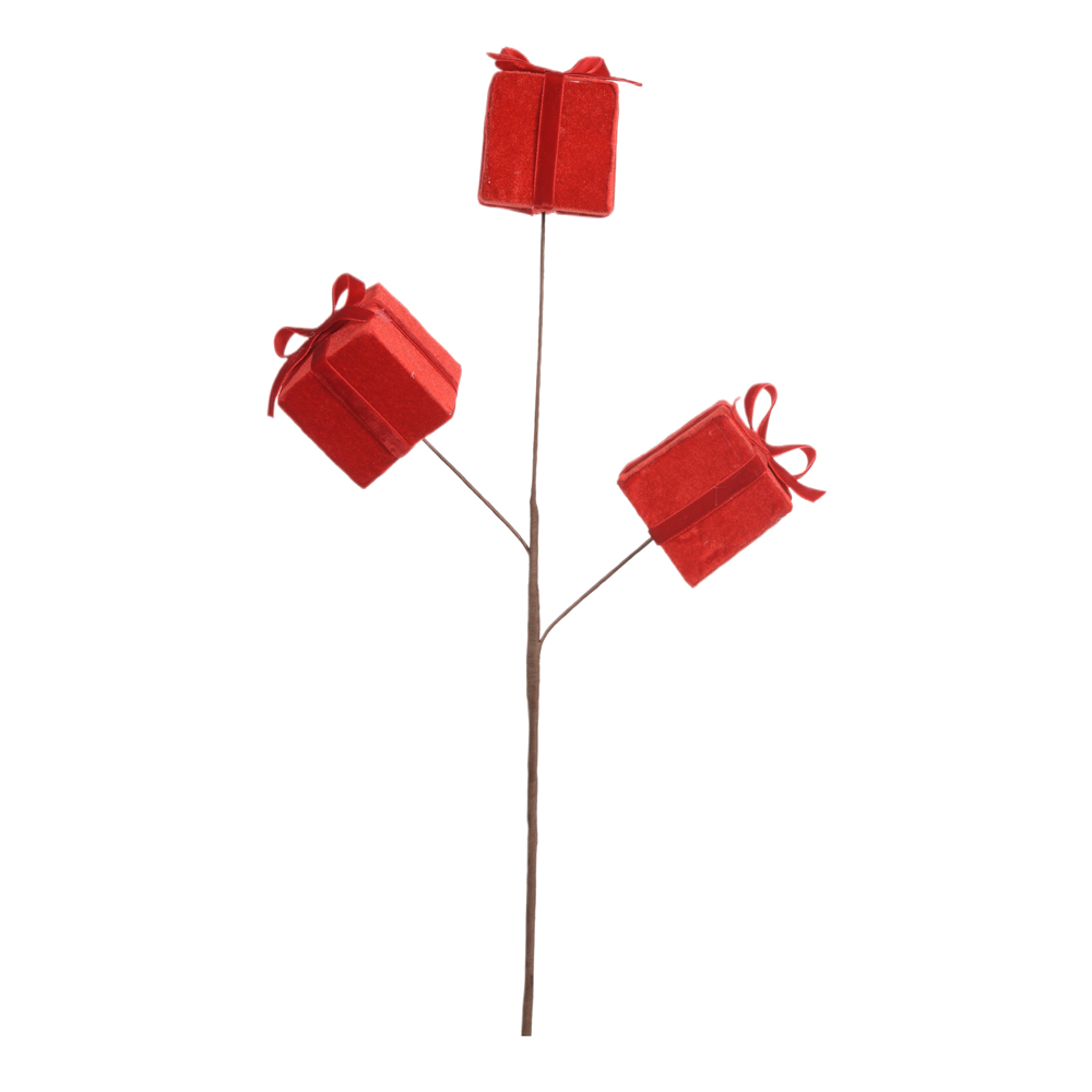 C.PRESENTES NATAL AVELUDADO (VERMELHO) 50cm