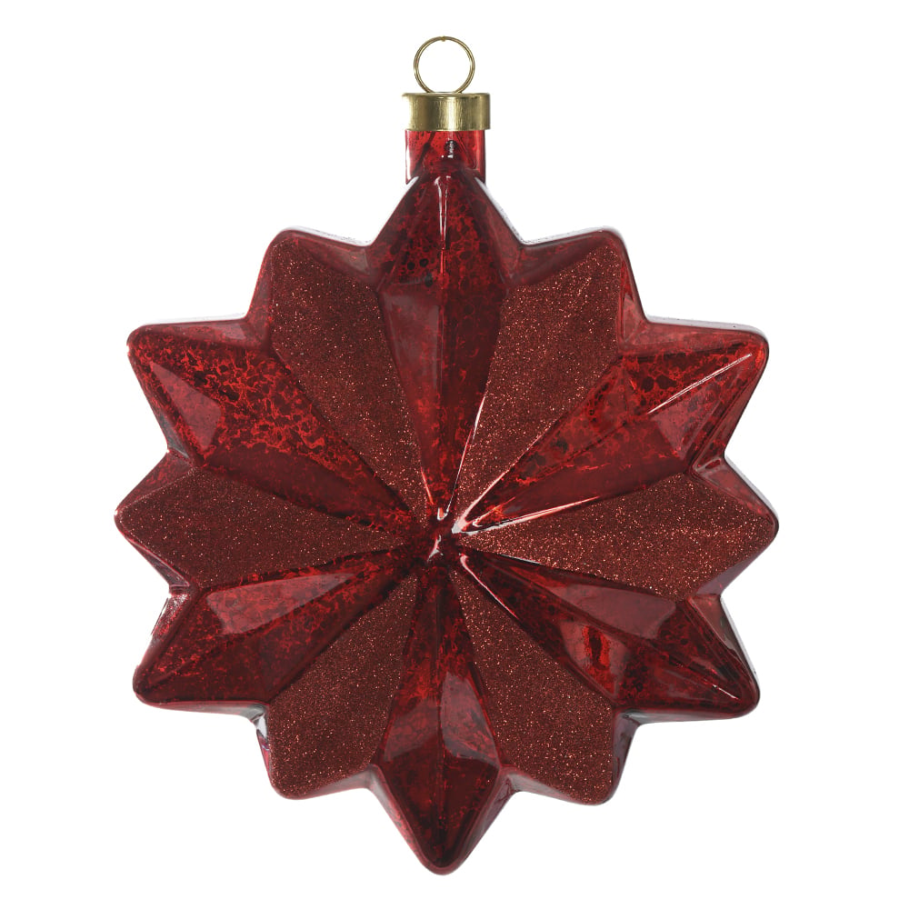 ENFEITE NATAL ESTRELA (VERMELHO) 18,6X22,5X8,5cm