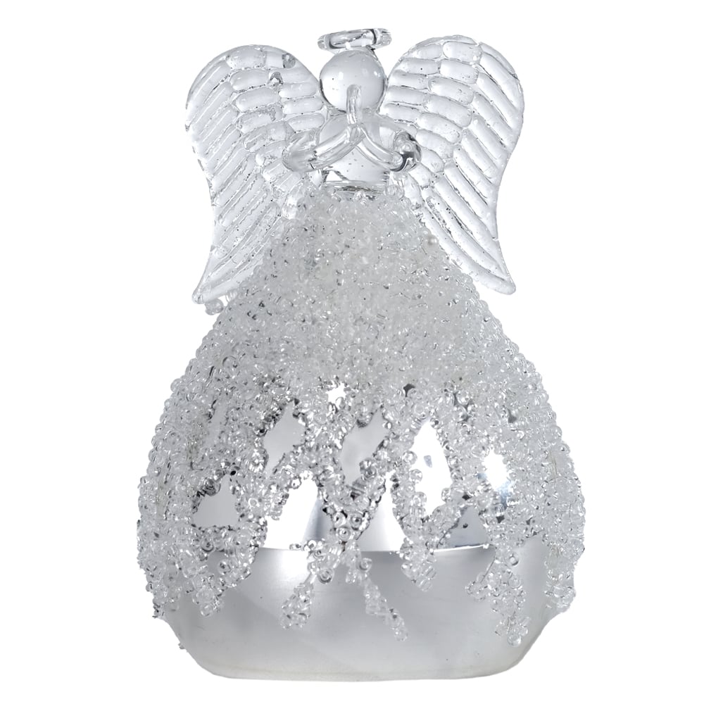 ENFEITE NATAL ANJO (PRATA) 11X6X6cm
