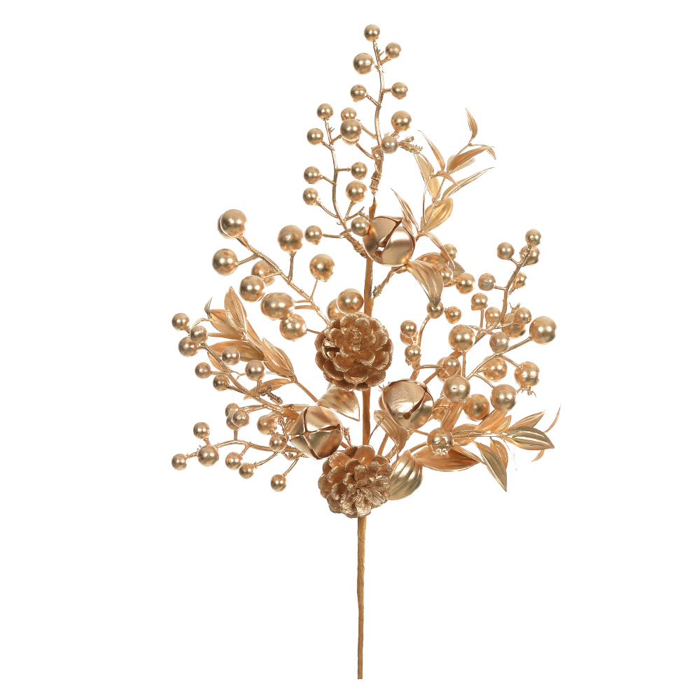 H.BERRY NATAL C/PINHA (DOURADO) 40cm