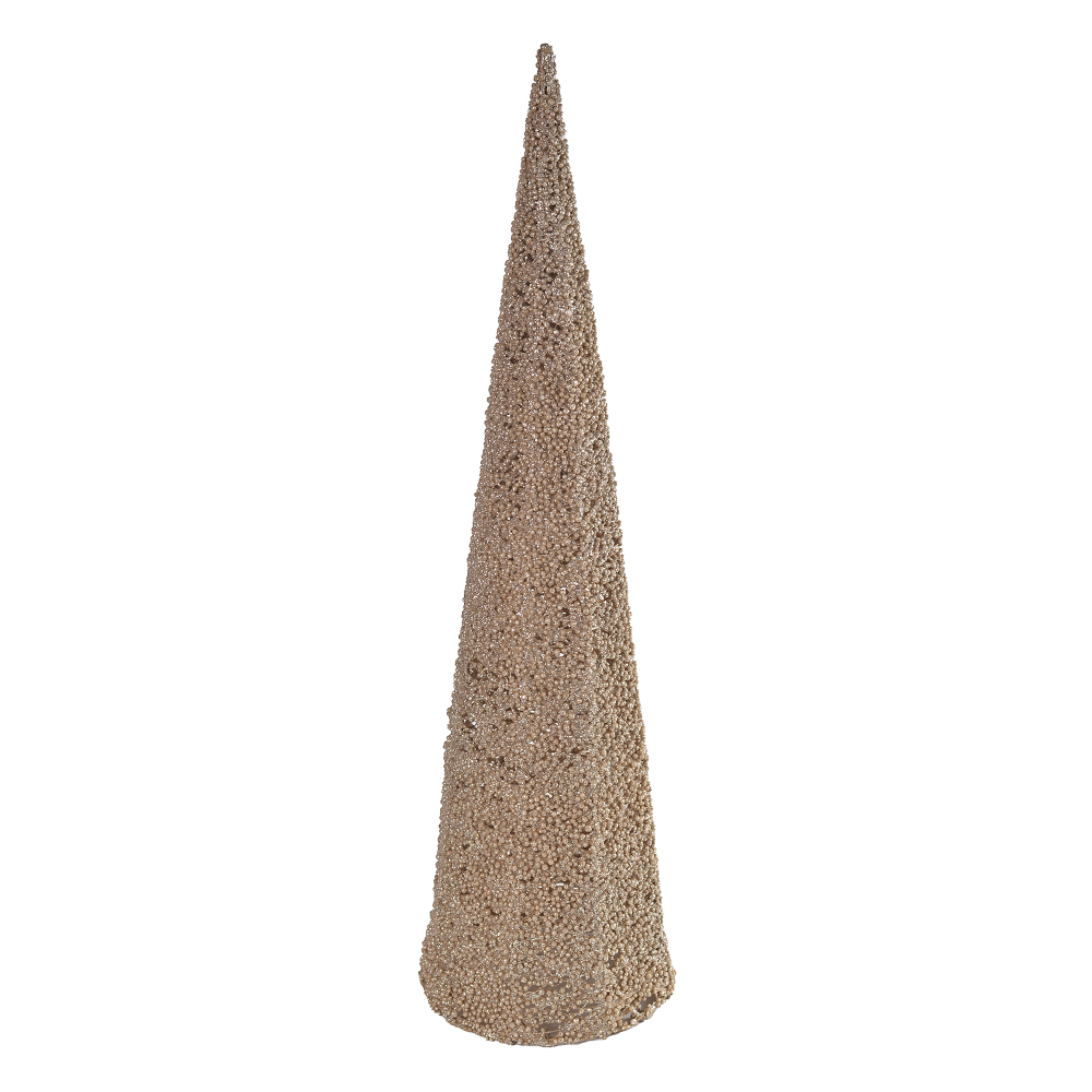 NATAL ARVORE  CONE DECORATIVA 60cm (DOURADO)