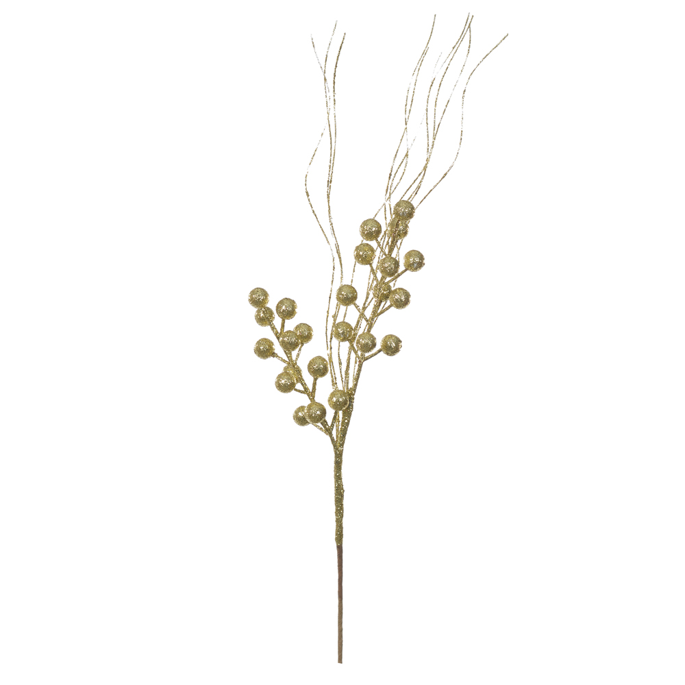 C.BOLINHAS NATAL C/GLITTER (DOURADO) 50cm