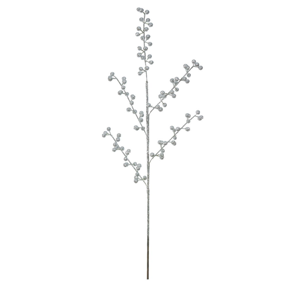 C.BOLINHAS NATAL C/GLITTER (PRATA) 70cm