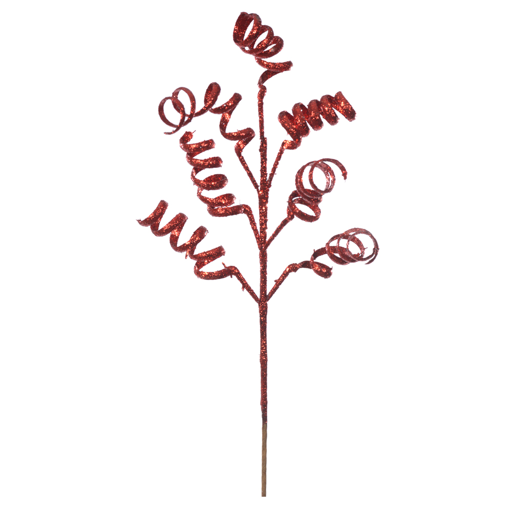 C.ESPIRAL. NATAL C/GLITTER (VERMELHO) 40cm