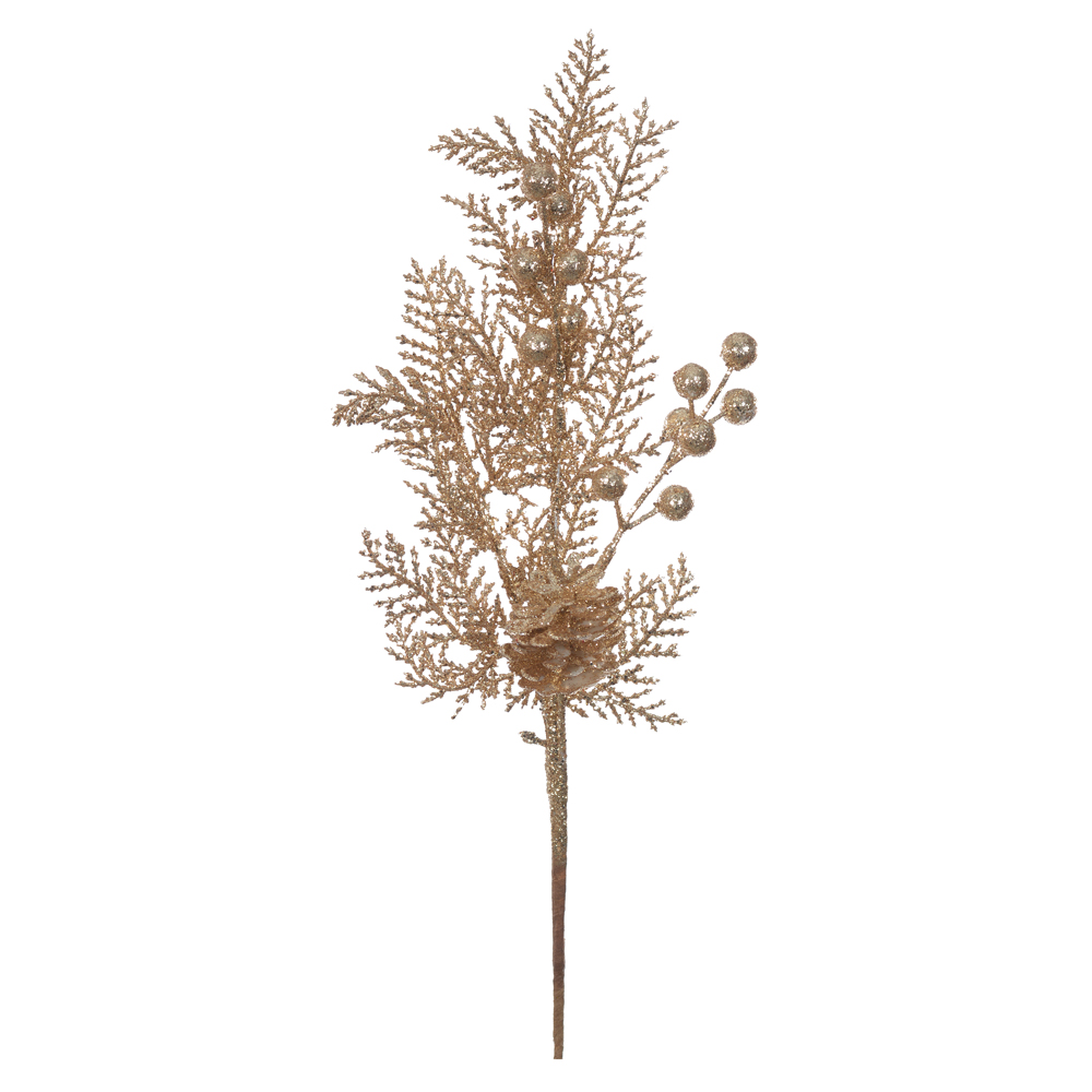 C.BERRY NATAL C/GLITTER (CHAMPANHE) 40cm