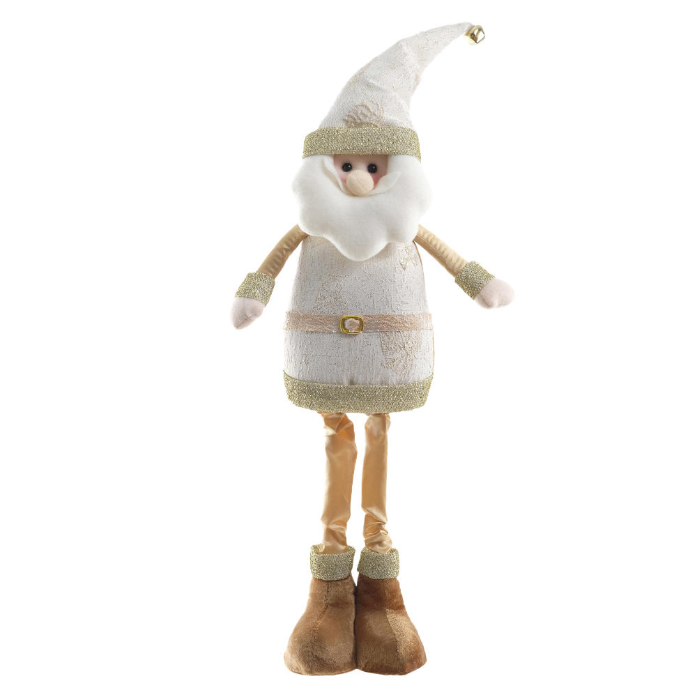 BONECO  NATAL PAPAI NOEL (DOURADO) 65cm
