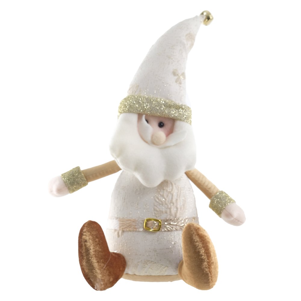 BONECO NATAL PAPAI NOEL (DOURADO) 38cm