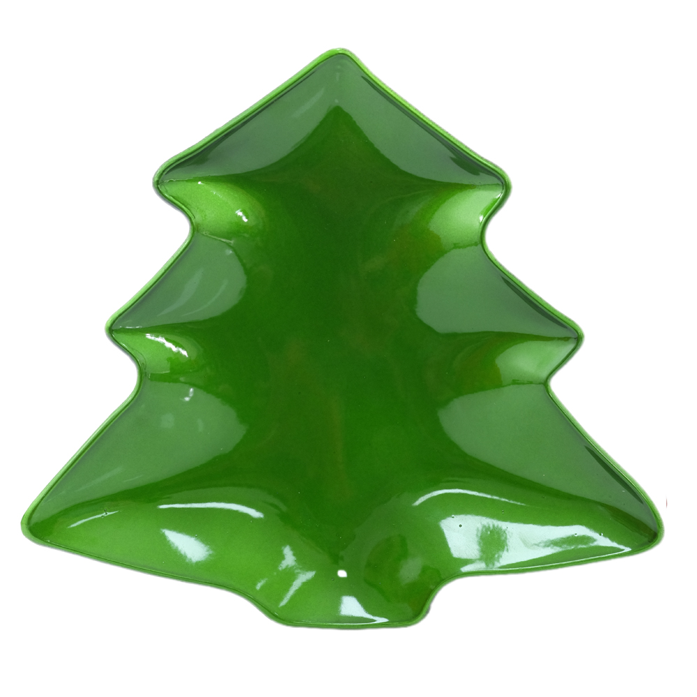 BANDEJA PLASTICO ARVORE (VERDE) 21X19cm