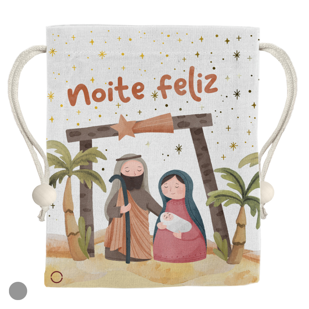 NATAL EMBALAGEM PRESENTE LAPINHA (BEGE) 14X12cm