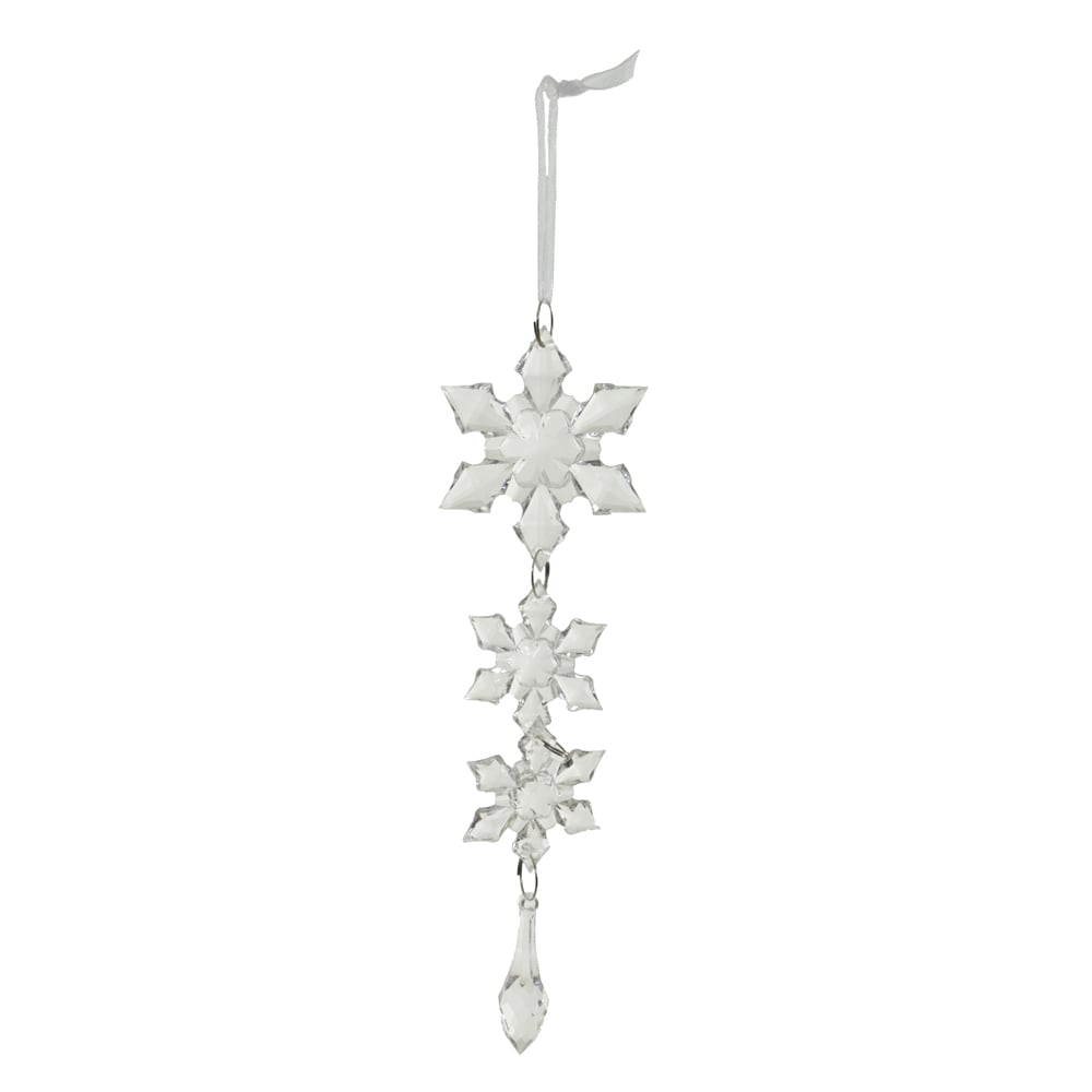 ENFEITE NATAL PINGENTE CRISTAL (TRANSPARENTE) 23,5cm