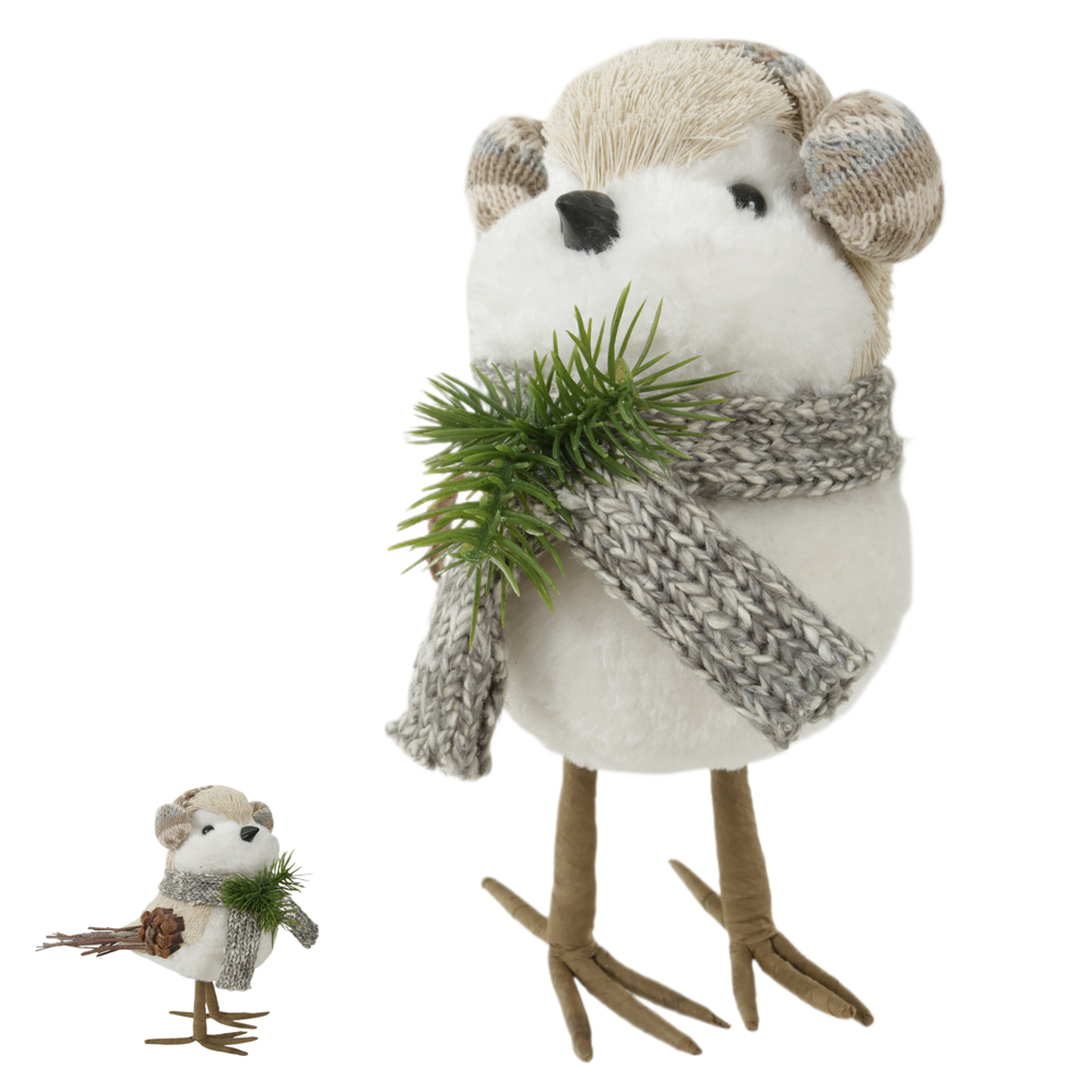 PASSARO NATAL SISAL (CINZA) 23X25cm