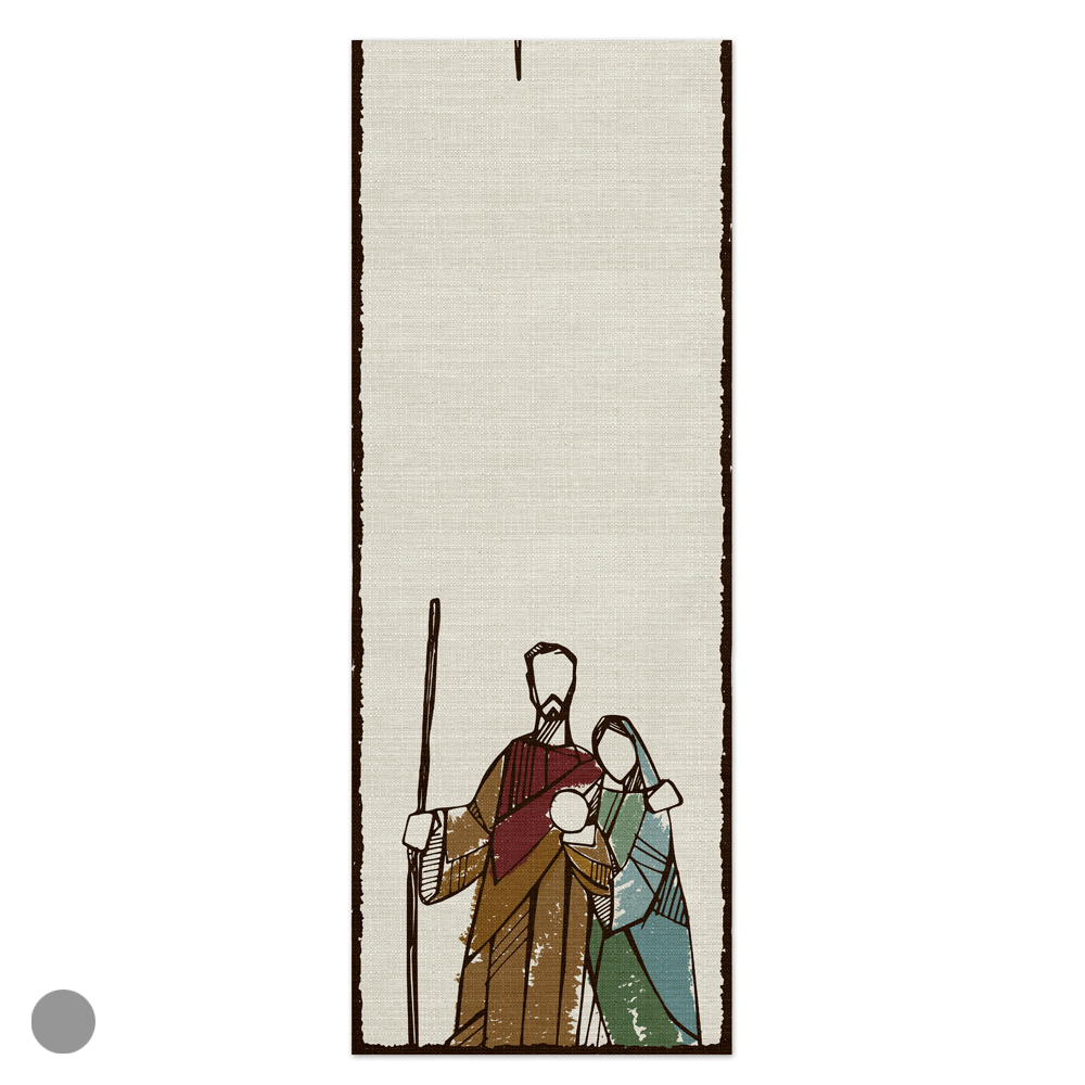 NATAL TRILHO DE MESA SINO DE BELEM (BEGE) 1,8mX33cm