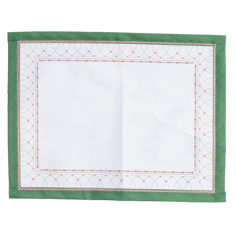 NATAL JOGO AMERICANO COLECAO BRINQUEDO (VERDE VERMELHO) 35X45cm