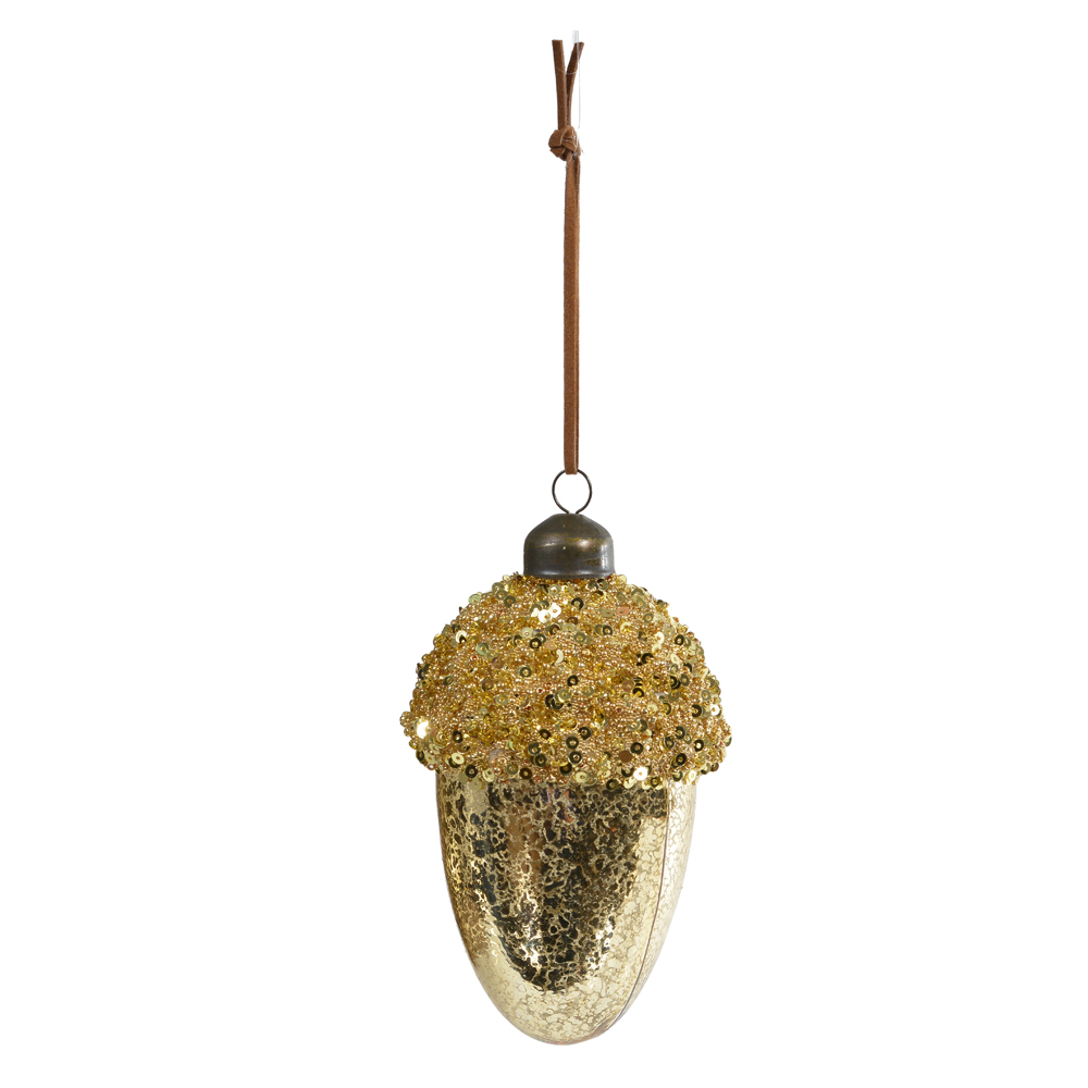 ENFEITE NATAL NOZES (DOURADO) 11,5cm