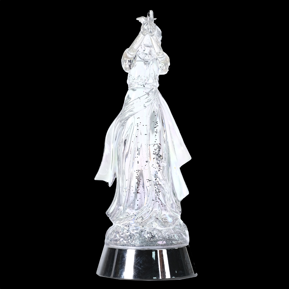NATAL  ANJO DECORATIVO C/LED 34,3X13X18,8cm (TRANSPARENTE)