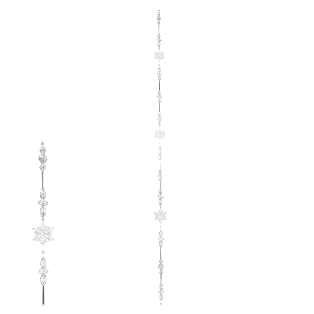 ENFEITE NATAL PINGENTE (TRANSPARENTE) 1,83m