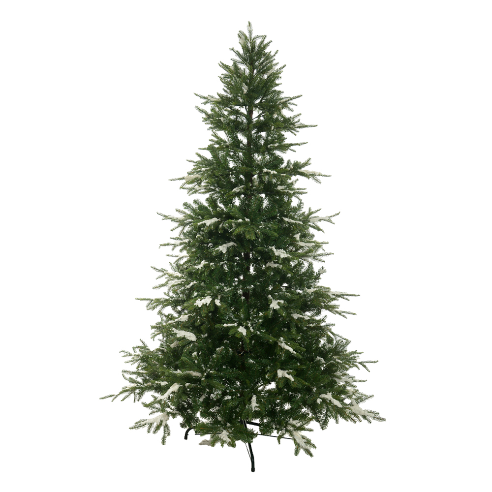 A.ARVORE NATAL RAVENA C/NEVE 2614 TIPS C/BASE METAL (VERDE) 2,25m